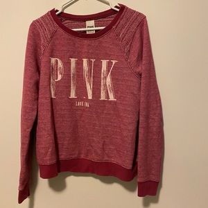 PINK crew neck sweater